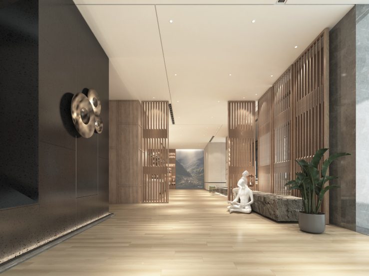 景区民宿酒店石晶地板装修效果图