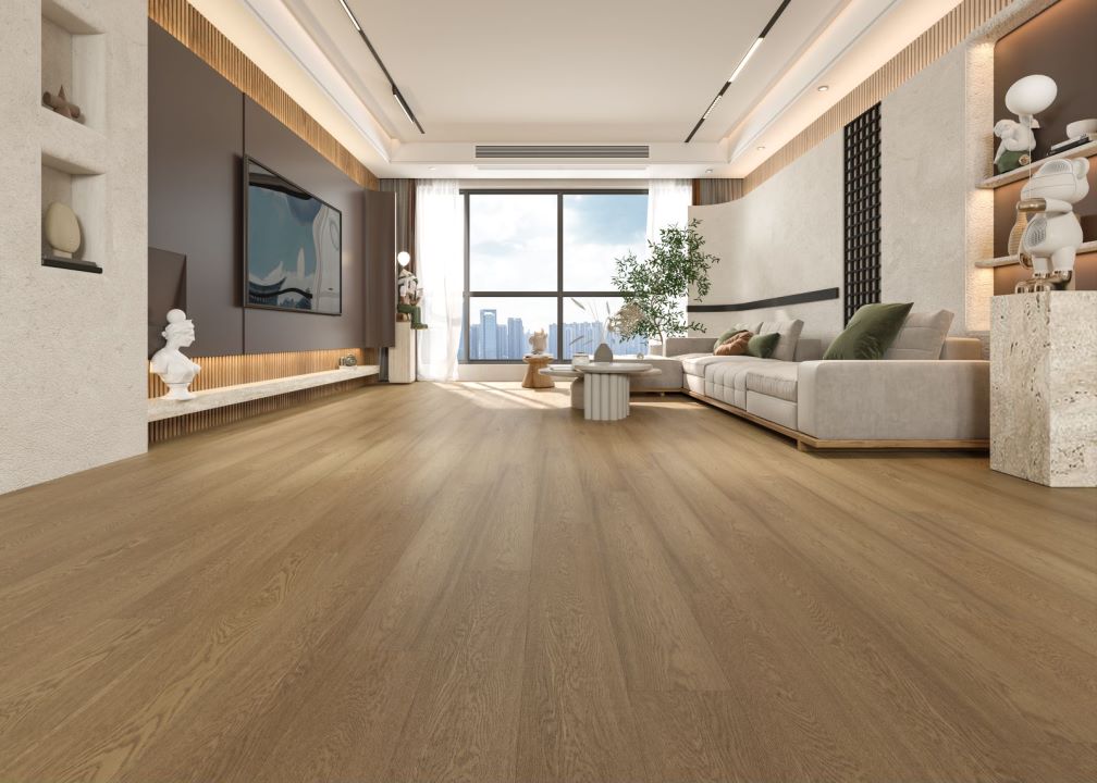 VN1115臻木系列石晶地板装修效果图