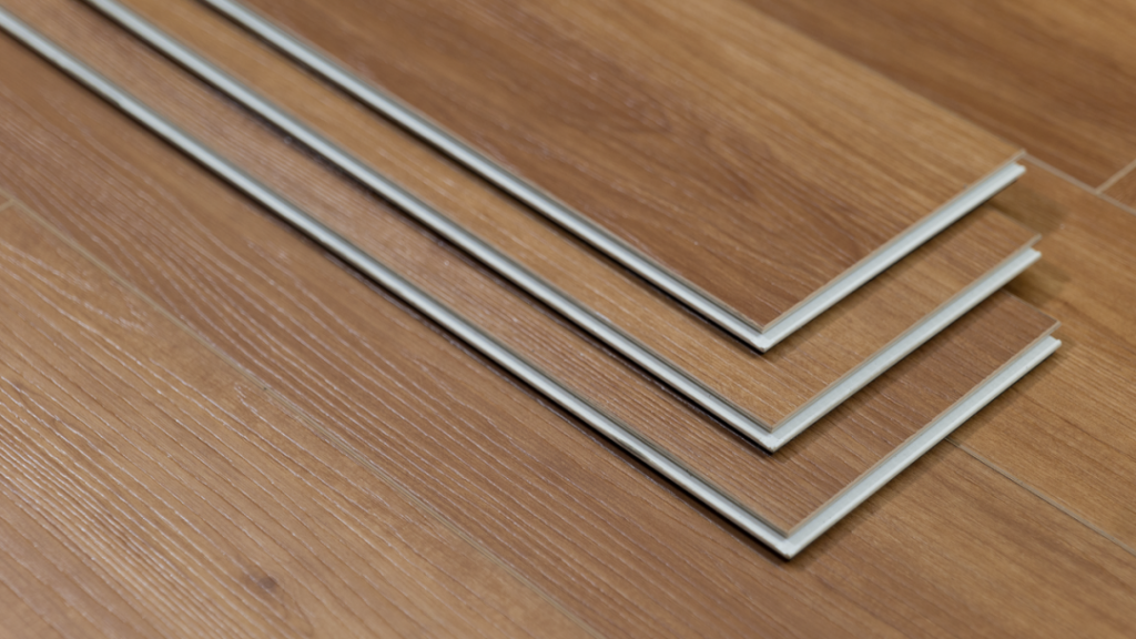 小蓝鲸石晶地板锁扣特写连锁店铺装更快