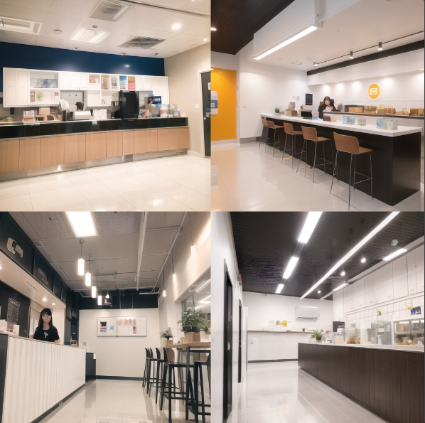 餐饮店面装修装饰效果图