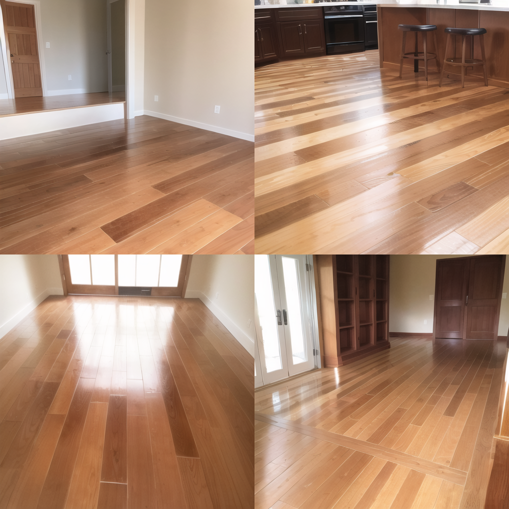 装修木地板、瓷砖、石晶地板效果图对比