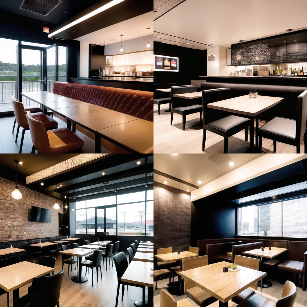 餐厅装修设计效果图-小蓝鲸石晶地板应用