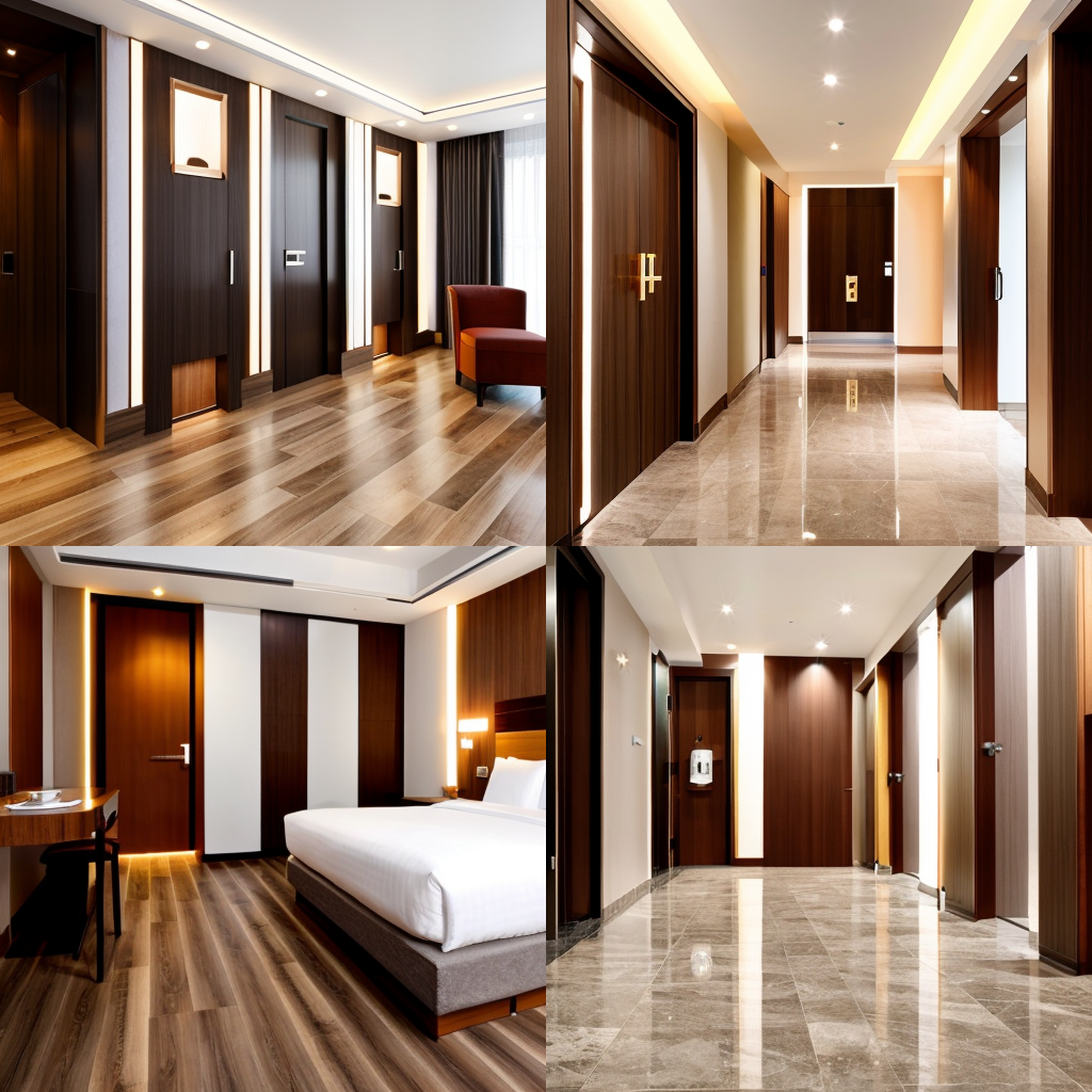 小蓝鲸石晶地板、石晶墙板宾馆装修设计现代风格效果图